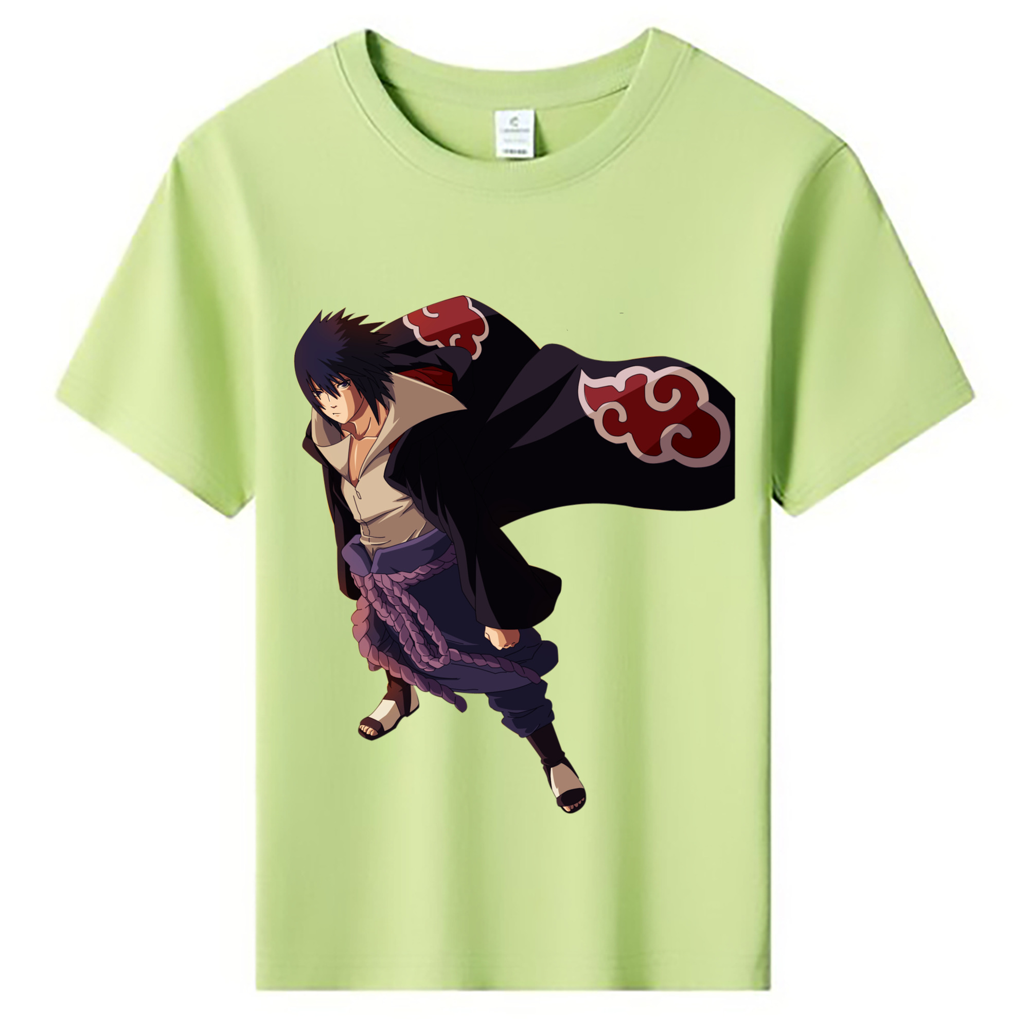 （画像用） NARUTO -ナルト- うちは サスケ Uchiha Sasuke 綿100％キッズTシャツ（フロントプリント）